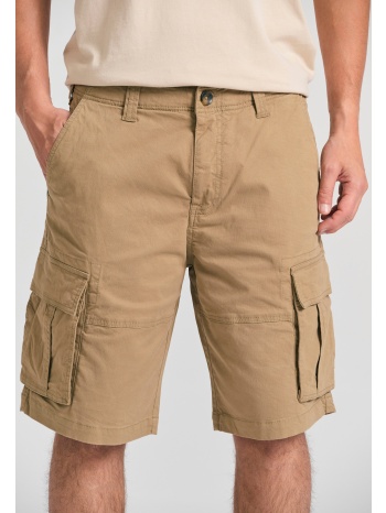 loose fit cargo βερμούδα σε ζακάρ ύφανση