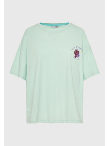 loose fit t-shirt με photographic τύπωμα στην πλάτη