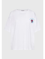 loose fit t-shirt με photographic τύπωμα στην πλάτη