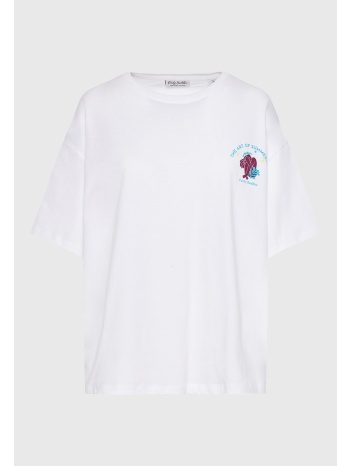 loose fit t-shirt με photographic τύπωμα στην πλάτη