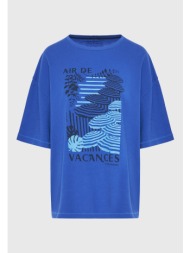 γυναικείο loose fit t-shirt με vintage τύπωμα