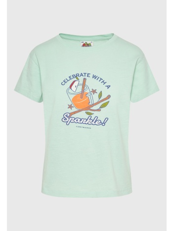 γυναικείο t-shirt με graphic τύπωμα στο στήθος