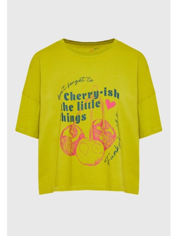 oversized grament dyed t-shirt με photographic τύπωμα