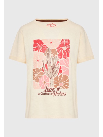 loose fit t-shirt με vintage τύπωμα