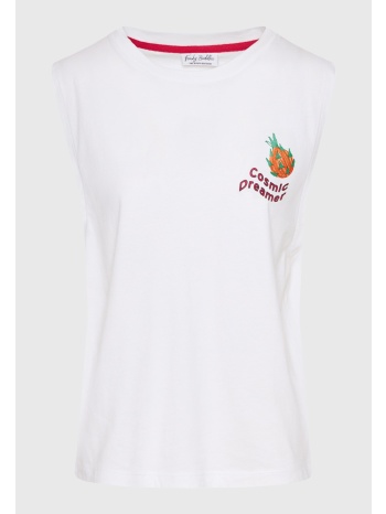 γυναικείο t-shirt με graphic frame τύπωμα στην πλάτη