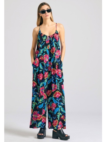 loose fit ολόσωμη φόρμα με σχέδιο με κέντημα