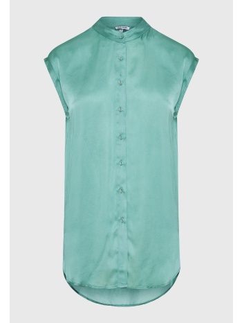 γυναικείο πουκάμισο με λαιμό mao από βισκόζη