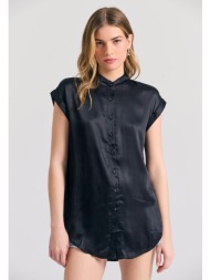 γυναικείο πουκάμισο με λαιμό mao από βισκόζη