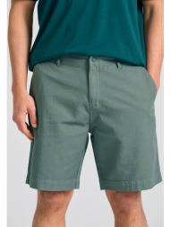 loose fit linen blend chino βερμούδα