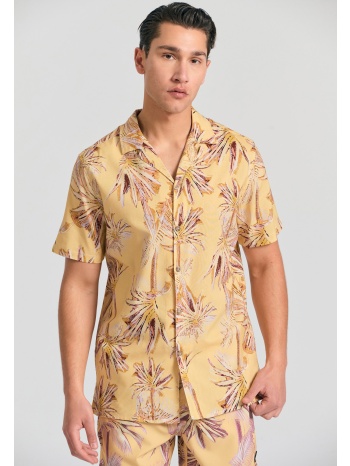 relaxed fit πουκάμισο με tropical τύπωμα