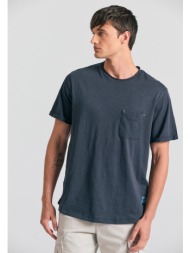 βαμβακερό t-shirt με τσέπη στο στήθος garage 55.