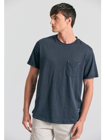 βαμβακερό t-shirt με τσέπη στο στήθος garage 55.