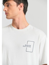 relaxed fit t-shirt με τύπωμα στην πλάτη garage 55.