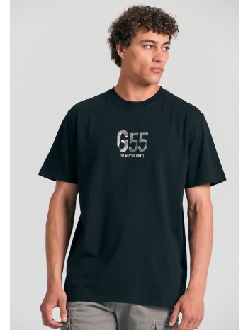 relaxed t-shirt με τύπωμα στη πλάτη garage 55.