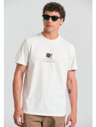 t-shirt με vintage τύπωμα garage 55.