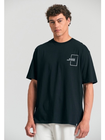 relaxed fit t-shirt με τύπωμα στην πλάτη garage 55.