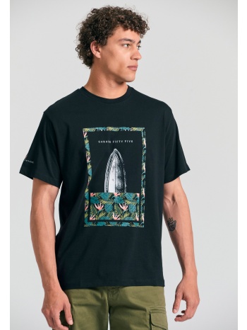 βαμβακερό t-shirt με τύπωμα garage 55.