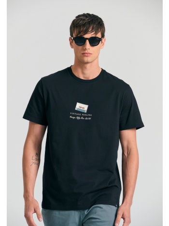 t-shirt με vintage τύπωμα garage 55.