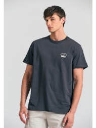 t-shirt με τύπωμα στην πλάτη garage 55.