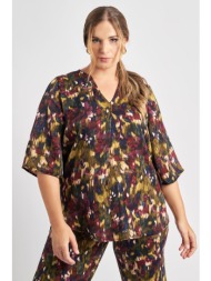 μπλούζα σε abstract εμπριμέ