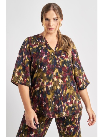 μπλούζα σε abstract εμπριμέ σε προσφορά