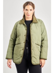 τζάκετ καπιτονέ με κοτλέ ...