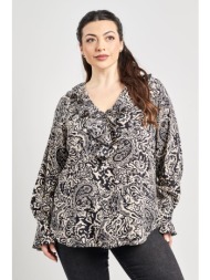 μπλούζα βισκόζης εμπριμέ ...