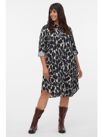 μίντι φόρεμα σεμιζιέ εμπριμέ camouflage vero moda σε προσφορά