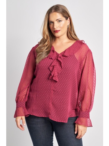 μπλούζα από chiffon με βολάν σε προσφορά