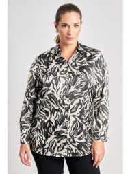 πουκάμισο σατινέ εμπριμέ ...