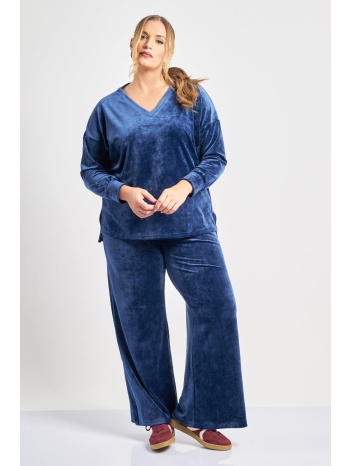 βελούδινο παντελόνι wide leg σε προσφορά
