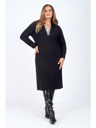 φόρεμα μίντι με v