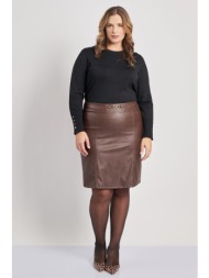 φούστα δερματίνη με ...