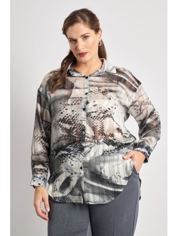 εμπριμέ πουκάμισο με λεπτομέρειες lurex σε προσφορά