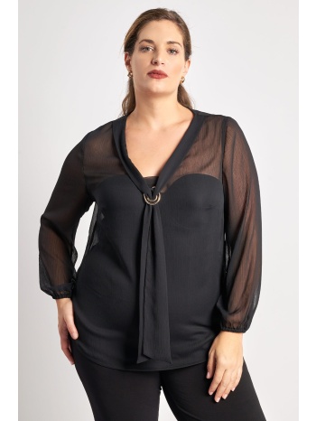 μπλούζα σιφόν με διακόσμηση σε προσφορά