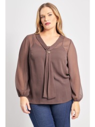 μπλούζα σιφόν με ...
