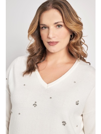 μπλούζα πλέκτη με διακόσμηση σε προσφορά