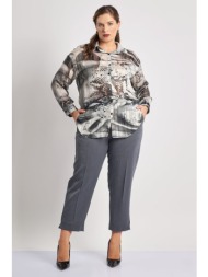 peg παντελόνι twill tr με μεταλλικές λεπτομέρειες