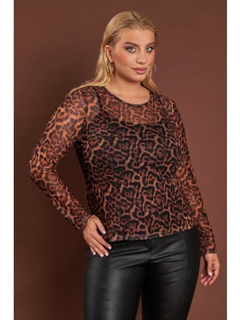 prbt μπλούζα ημιδιάφανη εμπριμέ σε προσφορά