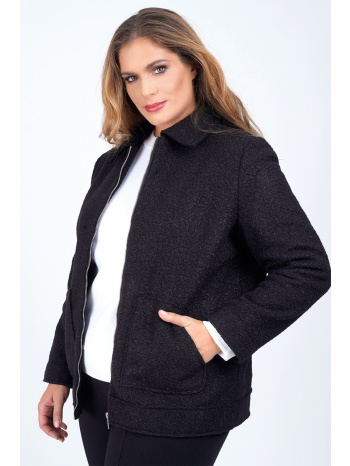 μπουκλέ τζάκετ με φερμουάρ σε προσφορά