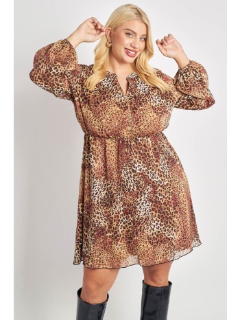 aέρινο animal print chiffon φόρεμα σε προσφορά