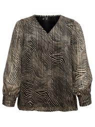 chiffon μπλούζα σε γεωμετρικό εμπριμέ vero moda