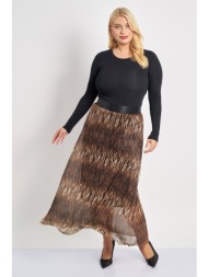 μάξι πλισέ φούστα σε ...