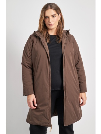 μπουφάν double face με κουκούλα σε προσφορά