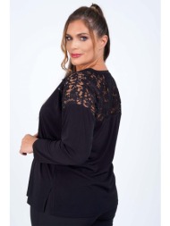 μπλούζα με δαντέλα στους ...