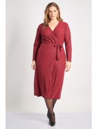 φόρεμα midi κρουαζέ με ...