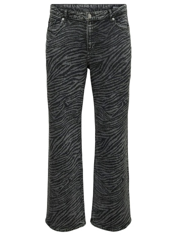 τζιν παντελόνι wide-leg με μοτίβο ζέβρα vero moda σε προσφορά