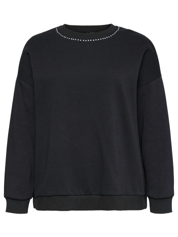 φούτερ στρογγυλή λαιμόκοψη με στρας vero moda σε προσφορά