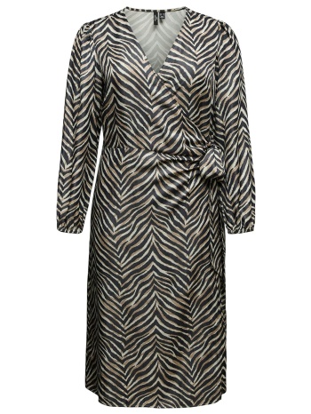 μίντι φόρεμα κρουαζέ zebra print vero moda σε προσφορά