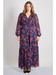 φόρεμα σιφόν με floral ...